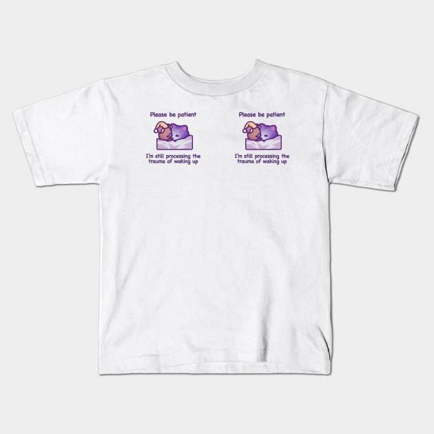 Be patient: mug Kids T-Shirt by bexserious